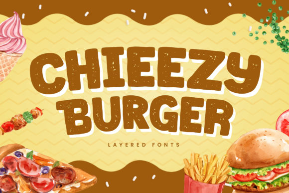 Chieezy Burger: A Playful Display Font for Friendly Branding