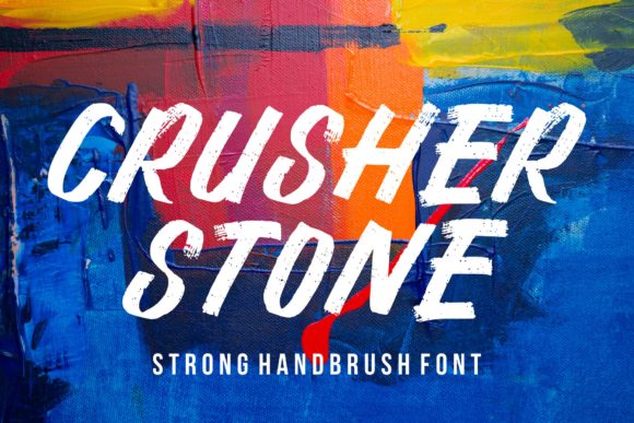 Chrusher Stone: A Bold, Paint-Brushed Display Typeface