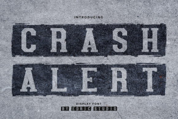Crash Alert: A Bold Display Font for Editorial Impact