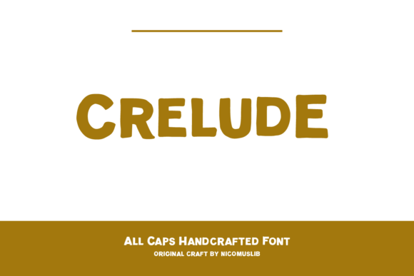 Crelude: A Vintage Display Font for Handmade Products