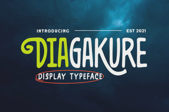 Diagakure: A Vintage Font for Modern Editorial Moods