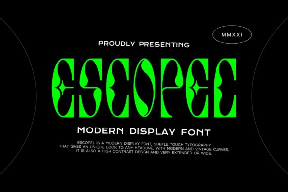 Escopel: A Distinct Display Font for Editorial Design