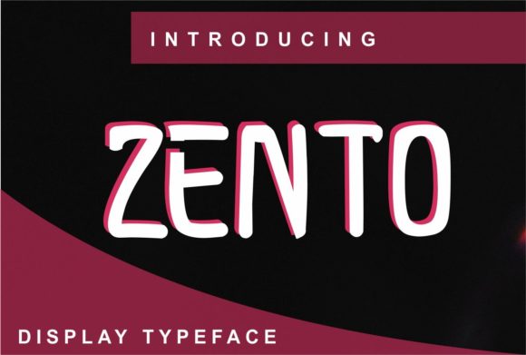 Exploring Zento: A Modern Display Font for Digital Experiences