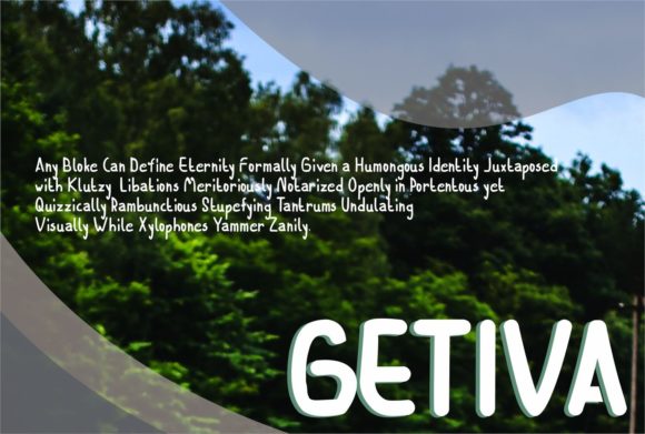 Getiva Font: A Modern Display Typeface for Clear Marketing