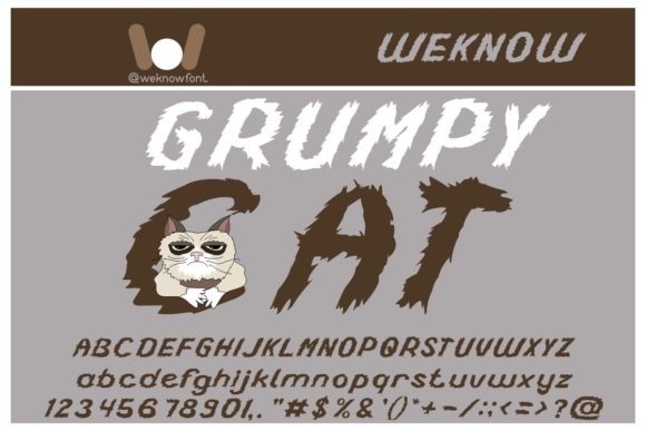 Grumpy Cat: A Spooky Display Font for Bold Branding