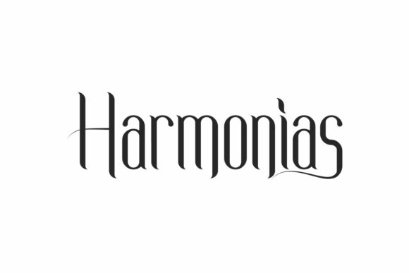 Harmonias: A Delicate Display Font for Editorial Design