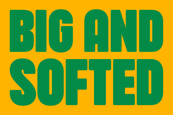 Hartone Softed: A Bold Display Typeface for Everyday Branding
