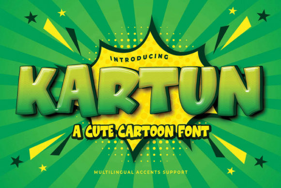 Kartun: A Cheerful Display Font for Playful Web Design