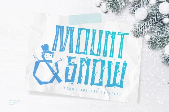 Mount and Snow: A Tall Display Font for Editors