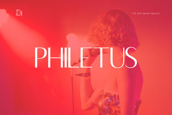 Philetus Font: Clean Display Type for Handmade Products