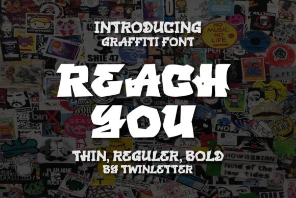 Reach You: A Bold Graffiti Font for Web Design