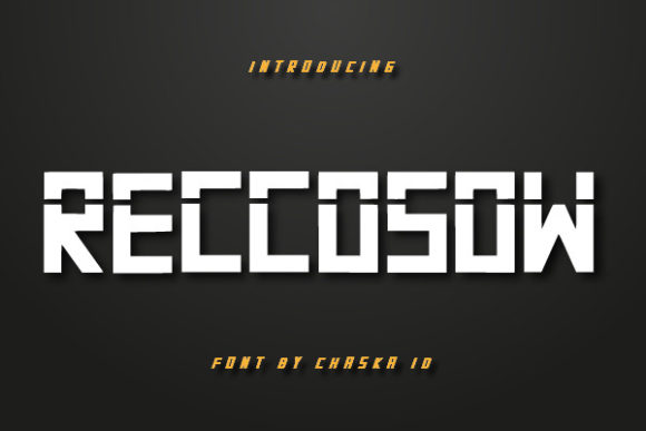 Reccosow: A Display Font Built for Bold Brand Statements