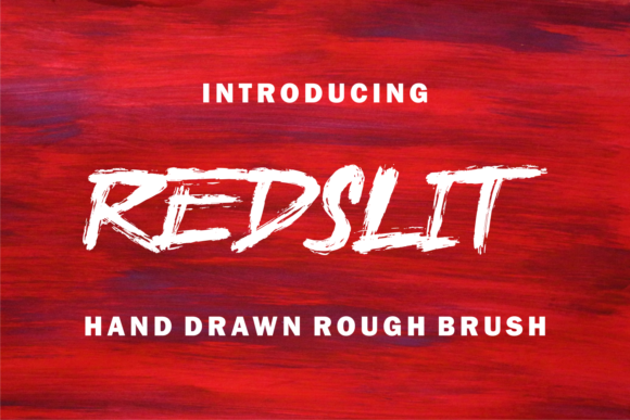 Redslit: A Cool Brushed Display Typeface for Bold Branding