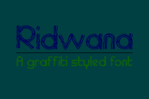 Ridwana: A Graffiti-Styled Font That Builds Business Character