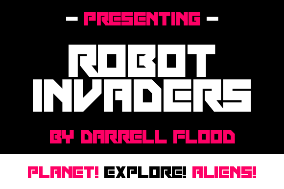 Robot Invaders Font: A Makers Bold New Design Partner