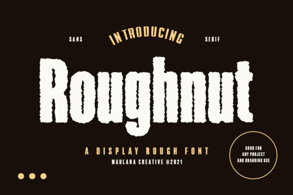 Roughnut Font: A Bold Display Typeface for Web Designers