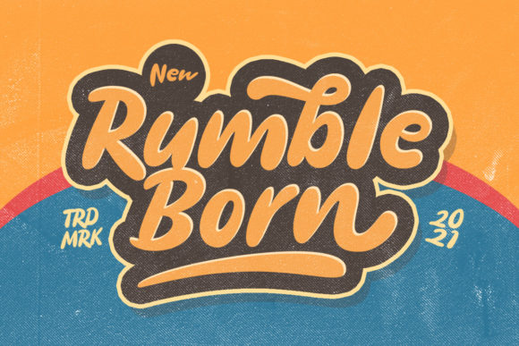 Rumble Born: A Bold Display Font for Editorial Personality