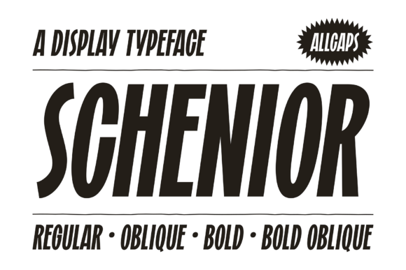 Schenior: A Bold Display Font for Modern Web Design