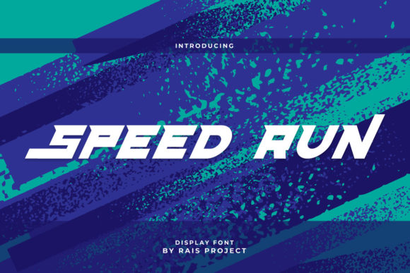 Speed Run: A Bold Squared Display Font for Publishers