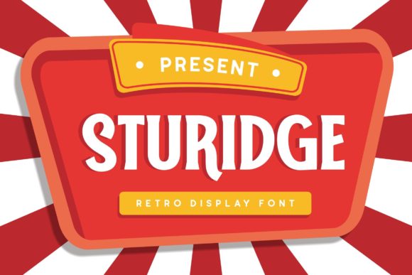 Sturidge: A Bold Retro Display Font for Branding